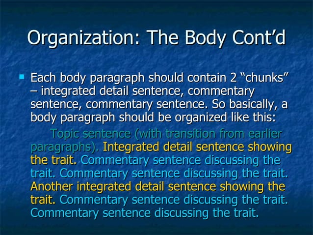 Writing A Character Analysis Essay
