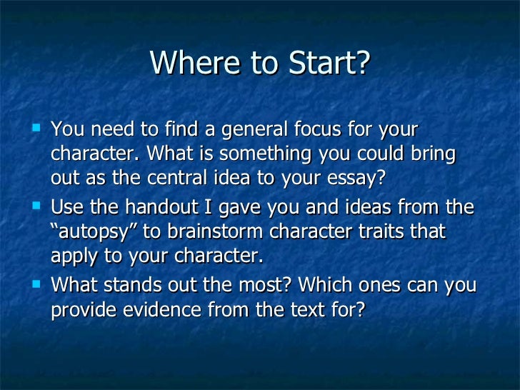 Character Analysis: Writing Guide, Outline, & Examples writing a character analysis essay