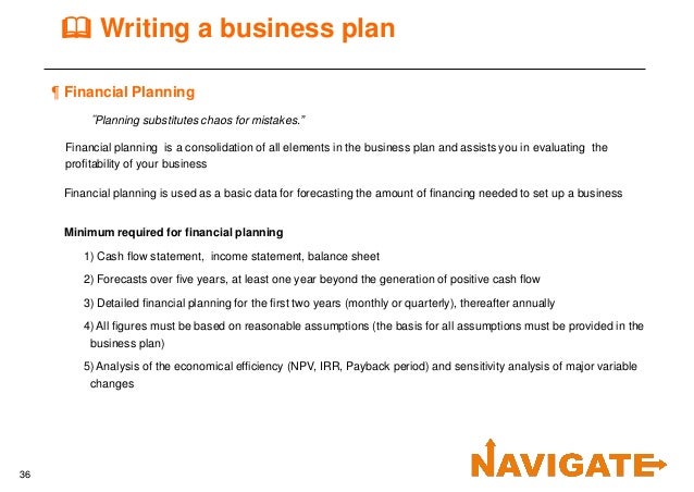 Writing a compelling business plan image