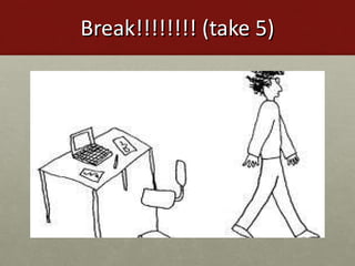 Break!!!!!!!! (take 5) 