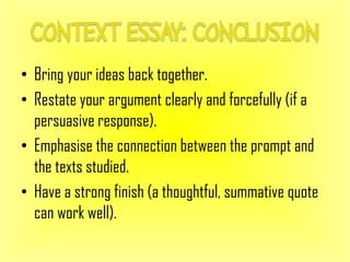 context essay example