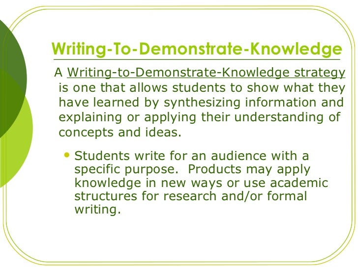 Writing Across the Curriculum