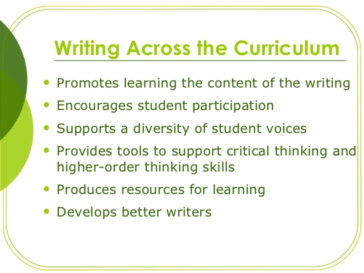 Writing Across the Curriculum