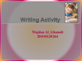 Wajdan Al_Ghamdi 
ID#10120264 
1 
 