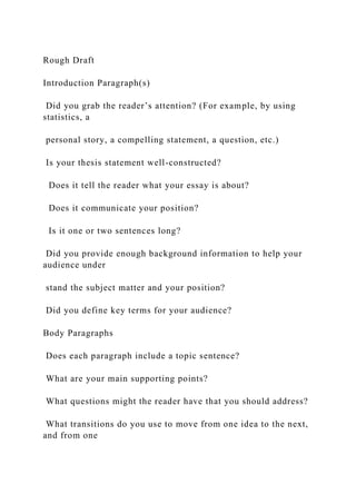 Writing Activity 3 Rough DraftDue Week 7 and worth 95 point.docx