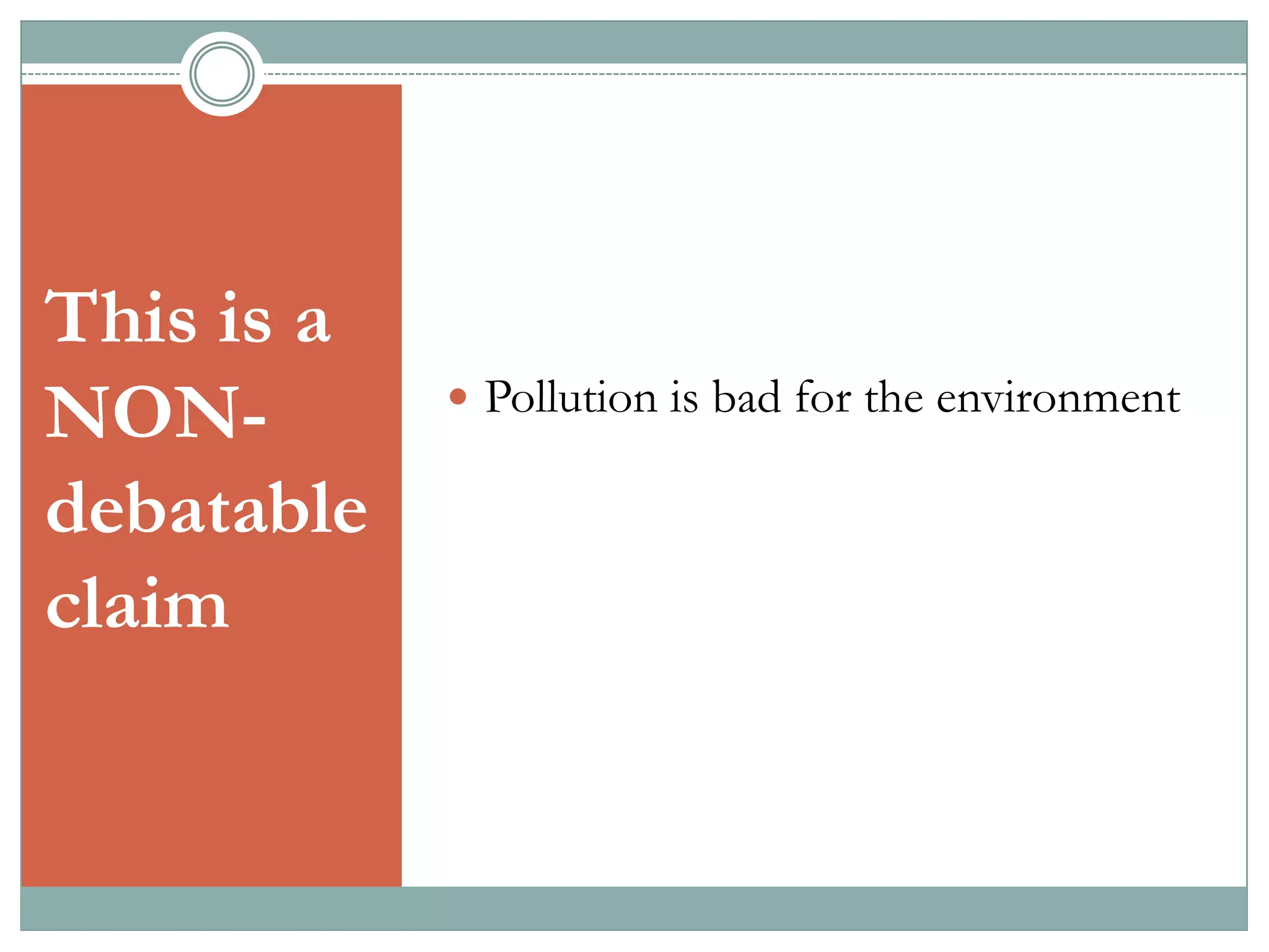 Writing a debatable claim | PPT