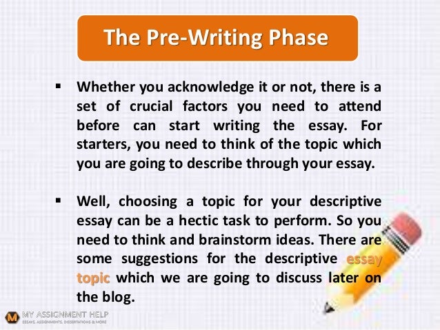 tips for writing a descriptive essay