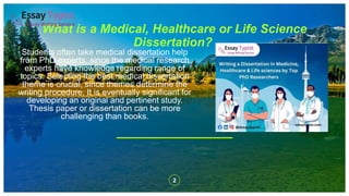 Writing a Dissertation in Medicine, Healthcare & Life sciences by Top ...