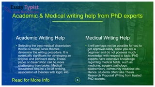 Writing a Dissertation in Medicine, Healthcare & Life sciences by Top ...