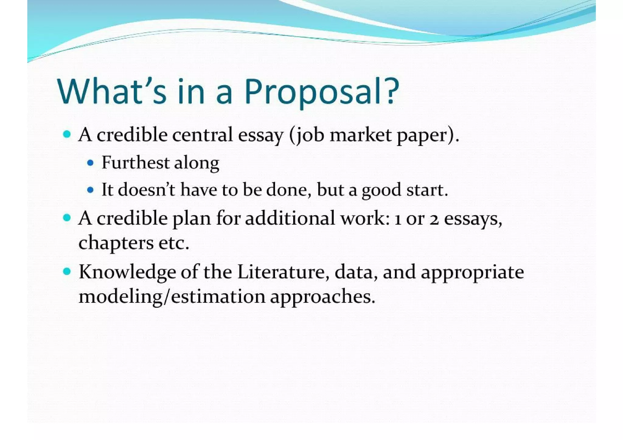 Writing A Dissertation Proposal