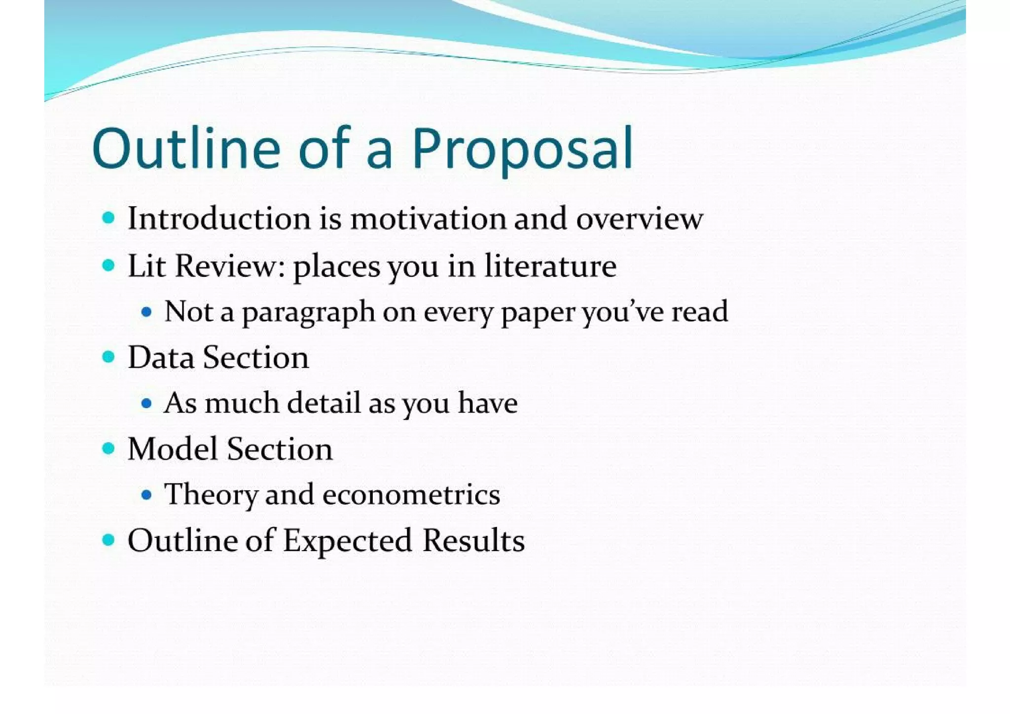 Writing A Dissertation Proposal