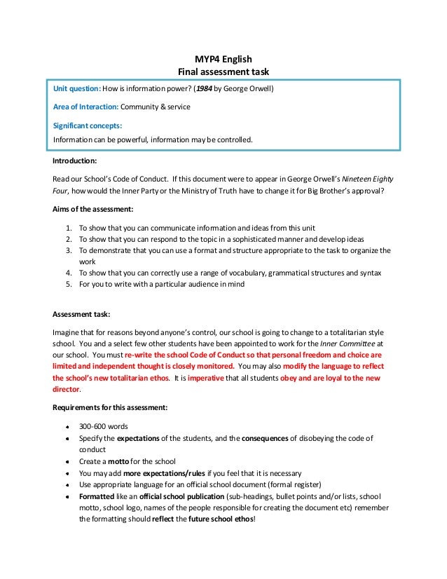 Myp essay format picture
