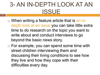 Writing a Feature Article | PPTX