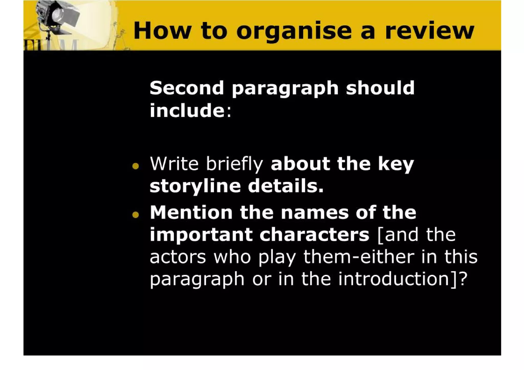 Writing A Film Review | PDF