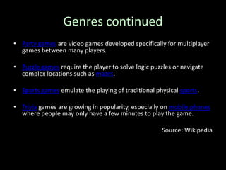 Play mechanics and game play description