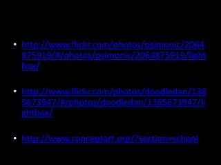 Development of characters  