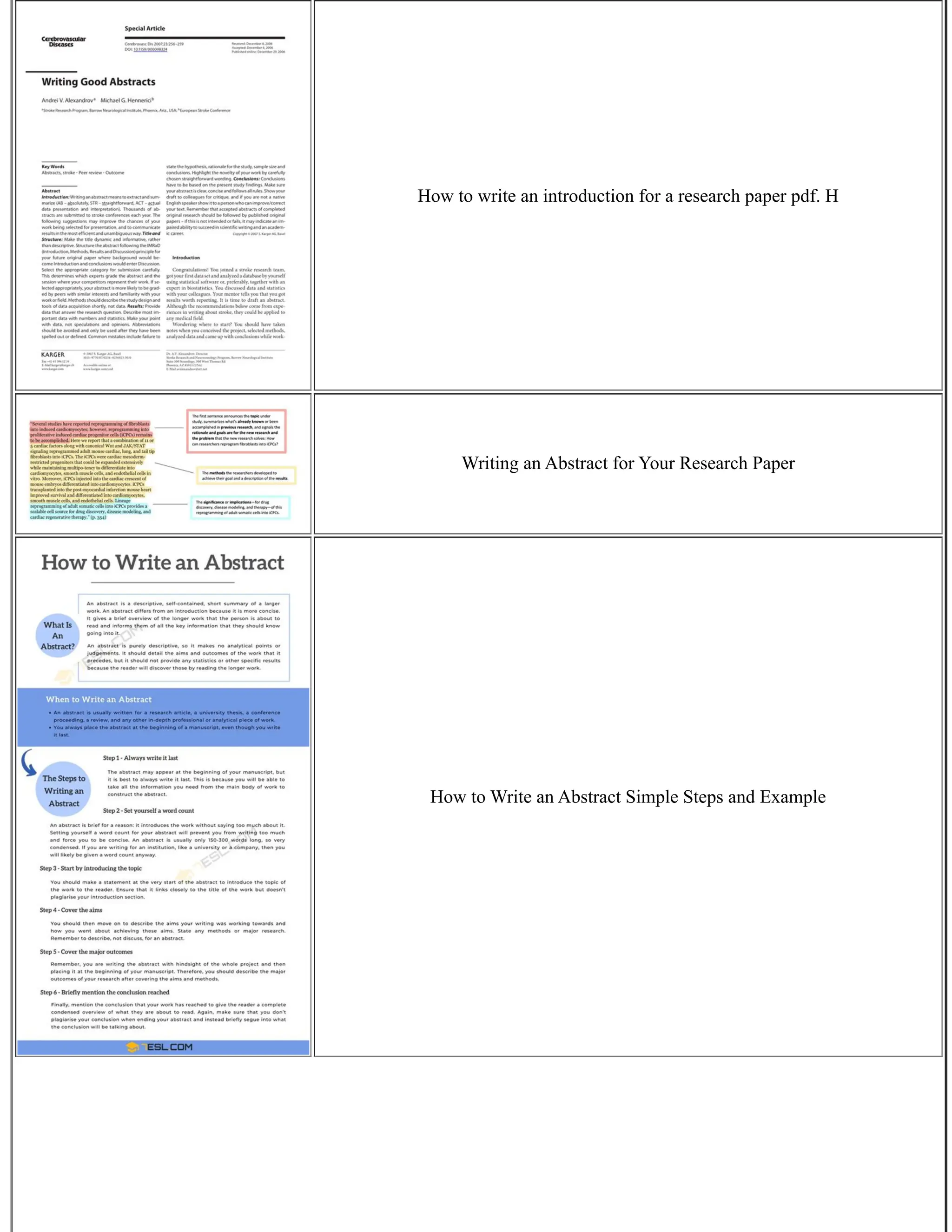 How to write an introduction for a research paper pdf. H
Writing an Abstract for Your Research Paper
How to Write an Abstract Simple Steps and Example
 