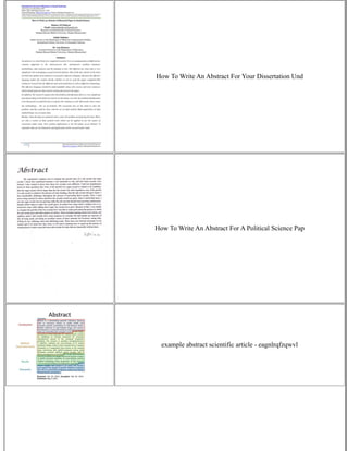 How To Write An Abstract For Your Dissertation Und
How To Write An Abstract For A Political Science Pap
example abstract scientific article - eagnlrqfzqwvl
 