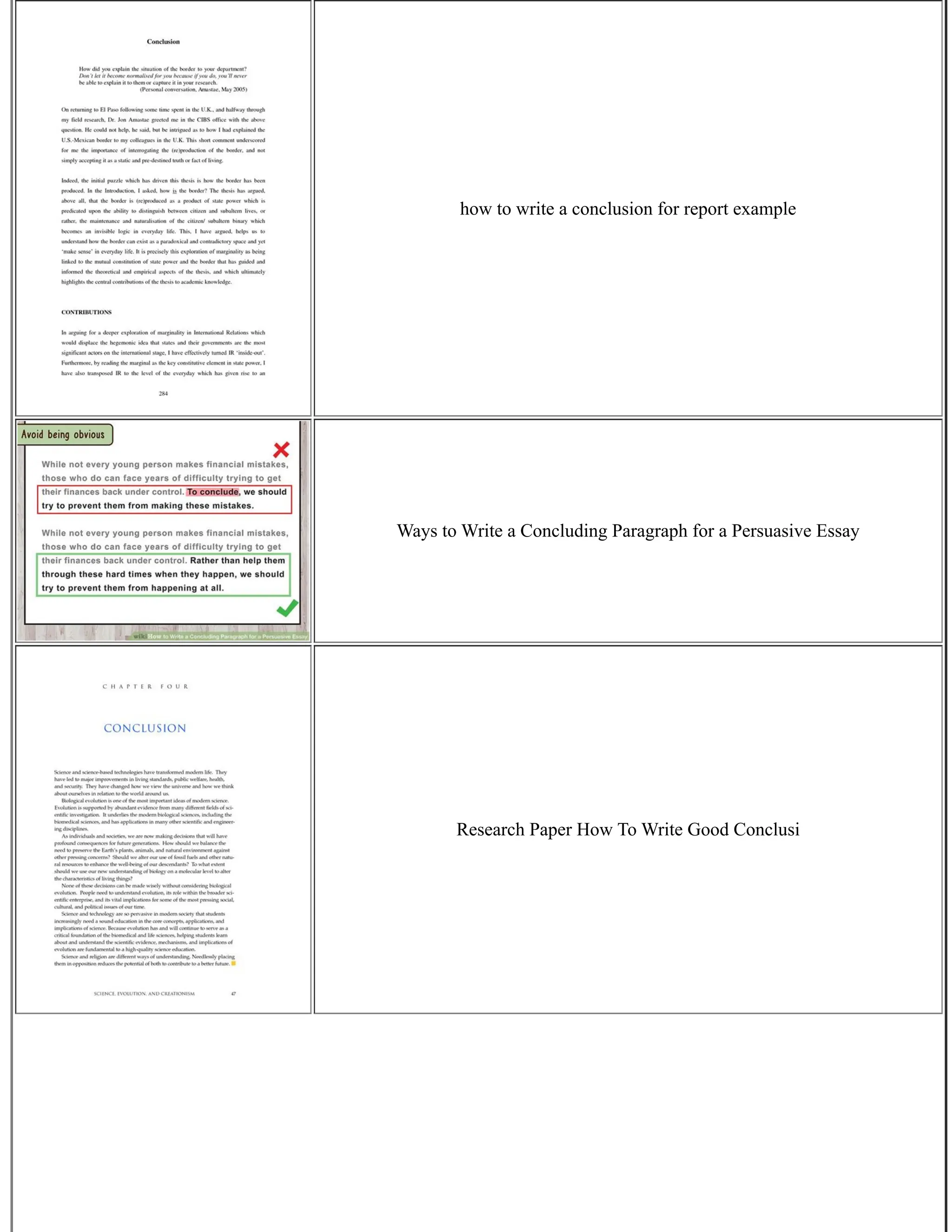 Writing A Good Conclusion For A Research Paper | PDF