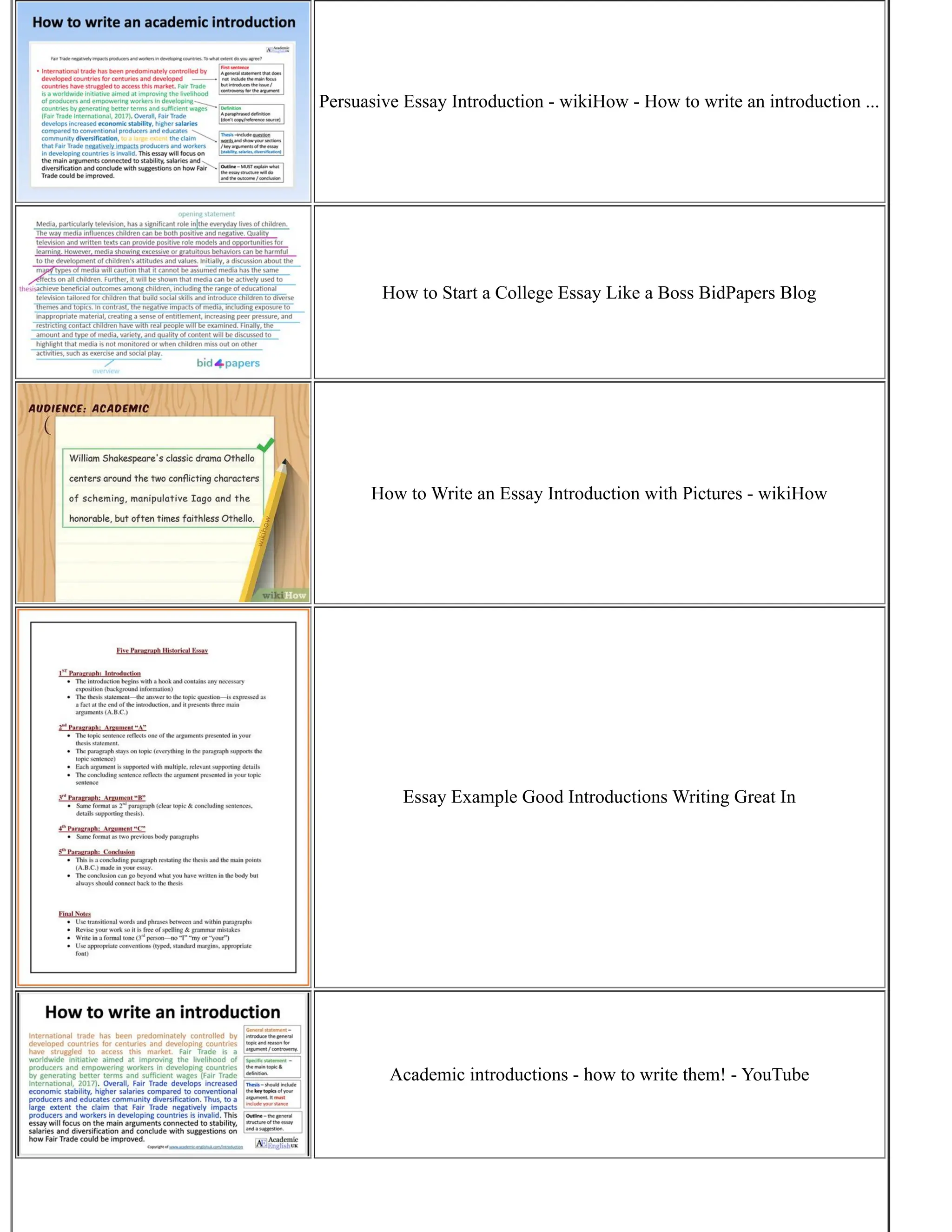 Writing A Good Essay Introduction | PDF