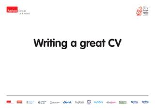 my
                                 future
                                 role
                                 .com




Writing a great CV




                     Personnel
 