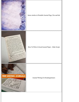 Writing A Journal Paper | PDF