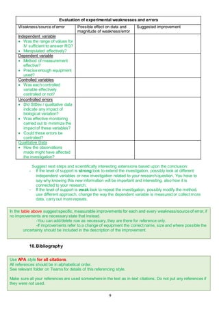 Writing a lab report | DOCX | Chemistry | Science