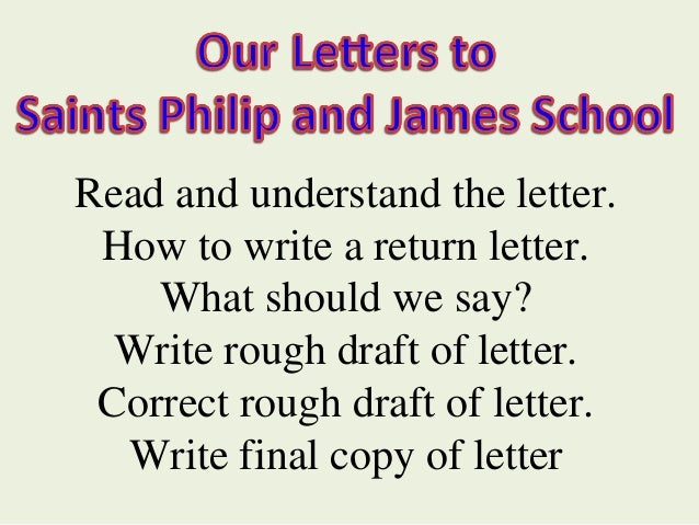 Writing A Letter