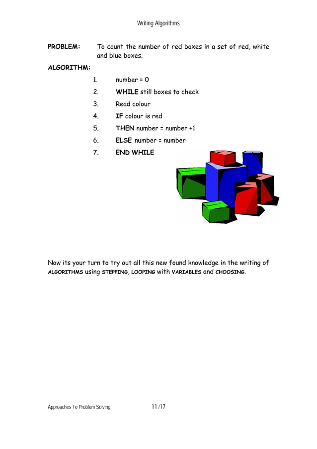 Writing algorithms | PDF