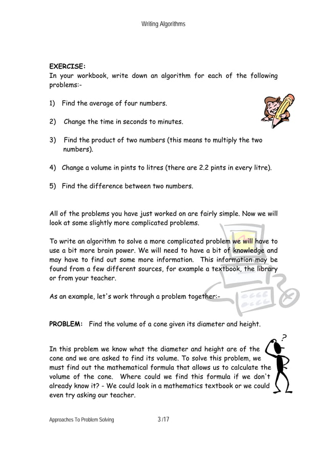 Writing algorithms | PDF