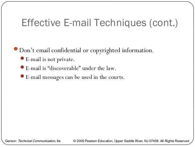 email memo sample