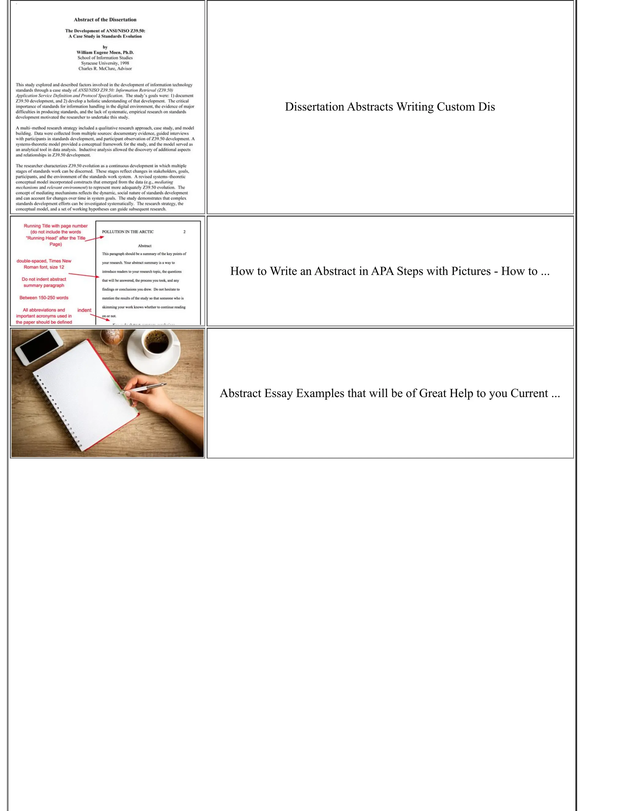 Dissertation Abstracts Writing Custom Dis
How to Write an Abstract in APA Steps with Pictures - How to ...
Abstract Essay Examples that will be of Great Help to you Current ...
 