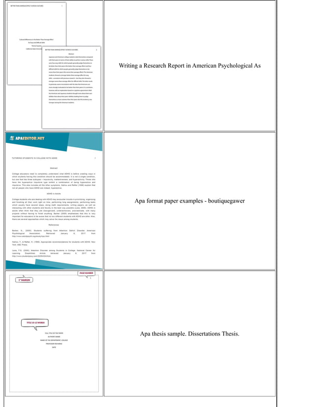 Writing An Apa Research Paper | PDF
