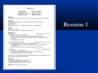 Resume 1Resume 1
 