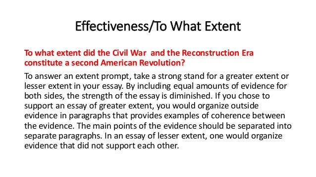 thesis examples apush