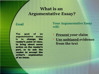 Guide to Writing an Argumentative Essay.ppt