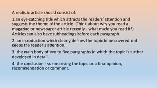 Writing an ARTICLE.ppt