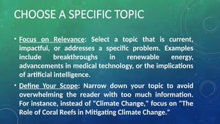 Study Releted Topic Writing an Article on a Science-Related Topic.pptx