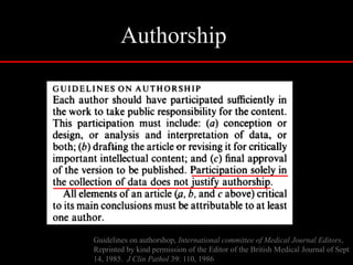   Publication in good journalsWhat constitutes good science?Novel – new and not resembling something formerly known or used(can be novel but not important)Mechanistic – testing a hypothesis - determining the fundamental processes involved in or responsible for an action, reaction, or other natural phenomenon Descriptive – describes how are things are but does not test how things work – hypotheses are not tested. 