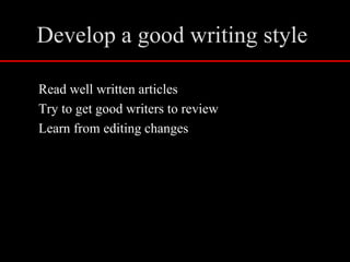  Use descriptive subheadings