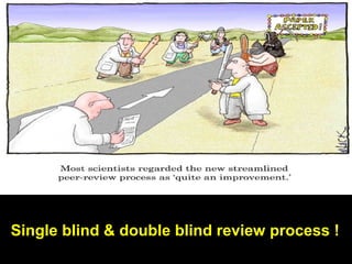 Single blind & double blind review process !
 