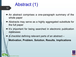 Writing and Publishing a Scientific Research Paper | PPTX