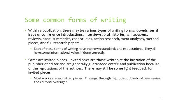 writing and publishing about applied technologies in tech journals an types of written works
