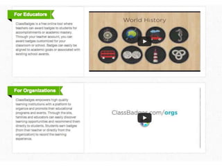 Promote learning with badges
 