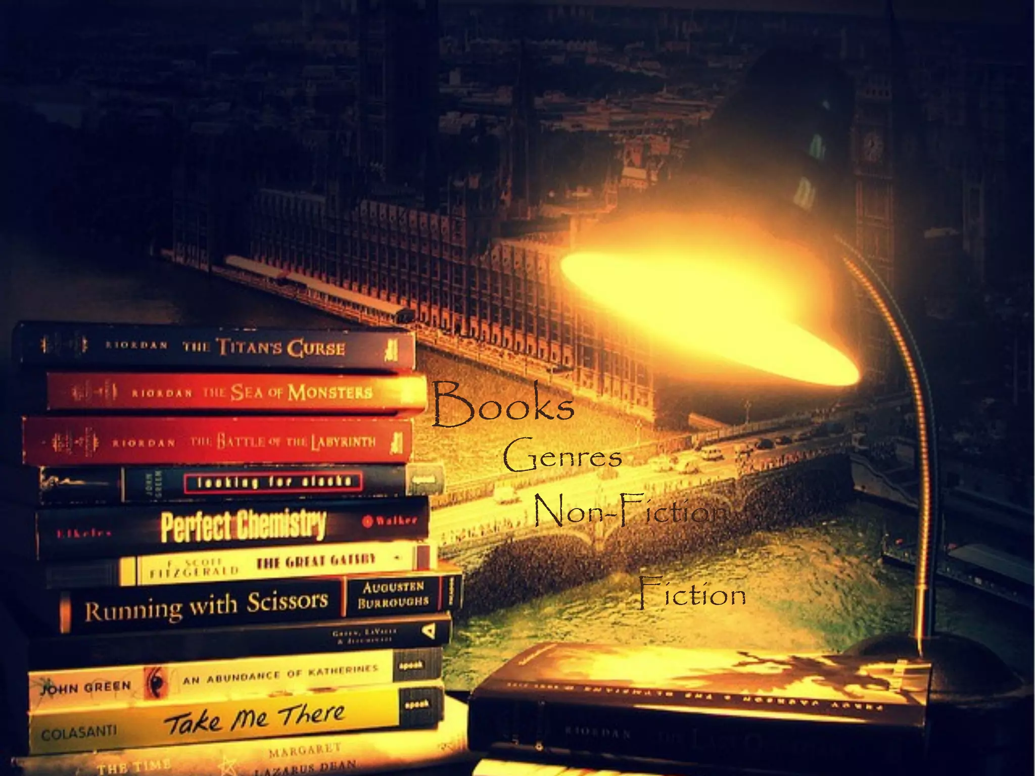 Books
  Genres
   Non-Fiction

           Fiction
 