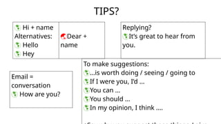 Hello Name Email WRITING AN EMAIL for English P2 Part 1.pptx