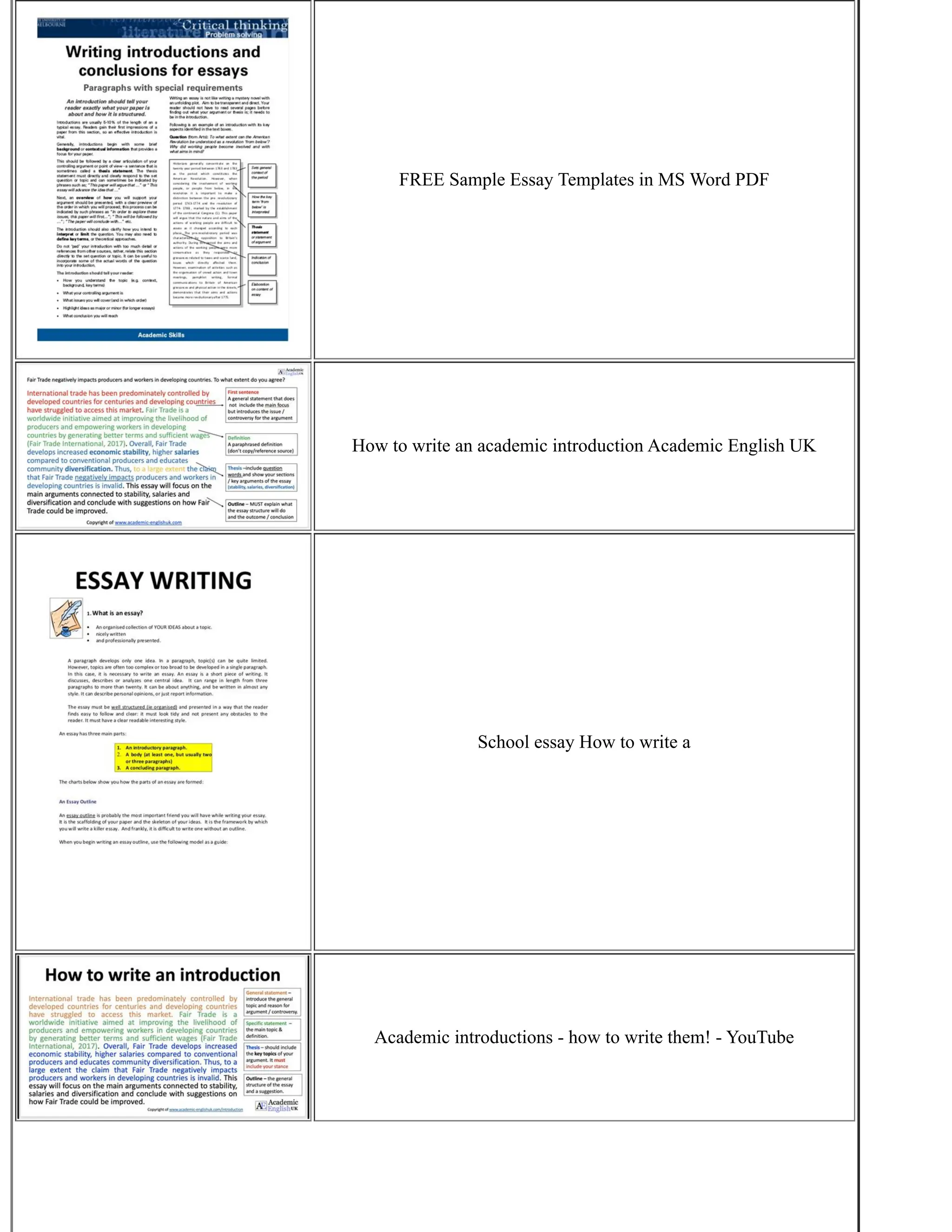 Writing An Essay Introduction | PDF