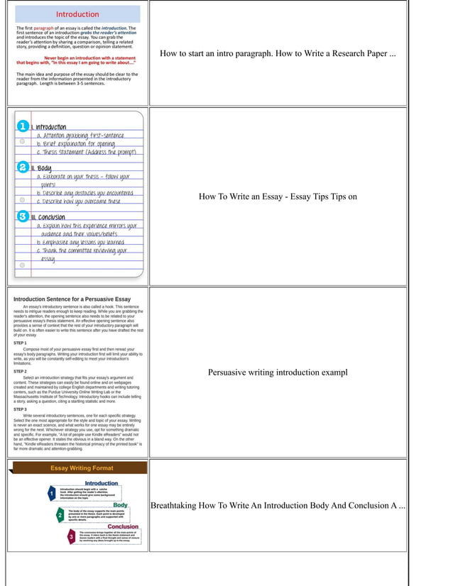 Writing An Essay Introduction | PDF