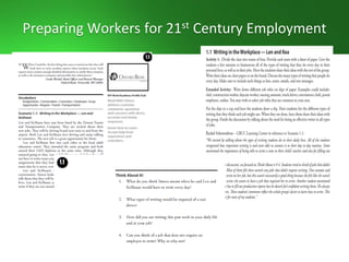Preparing Workers for 21st Century Employment
 
