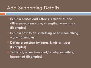 Writing An Expository Paragraph | PPT